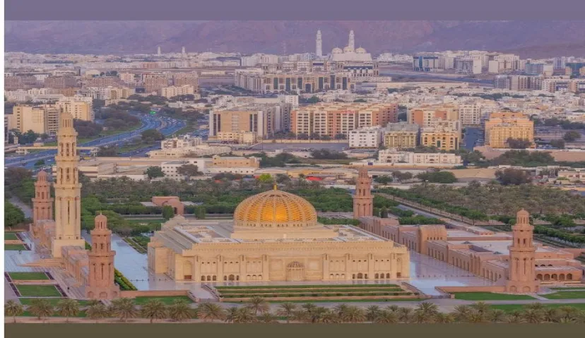 Muscat Sky View by the Helicopter: Al Alam Palace, Yiti- Qantab, Sultan Qaboos Port 2